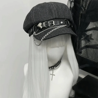 Octagonal Harajuku Beret Hat Casual Wear
