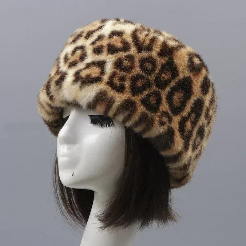 Faux Fur Hats For Women Winter Autumn Fluffy Russian Hat