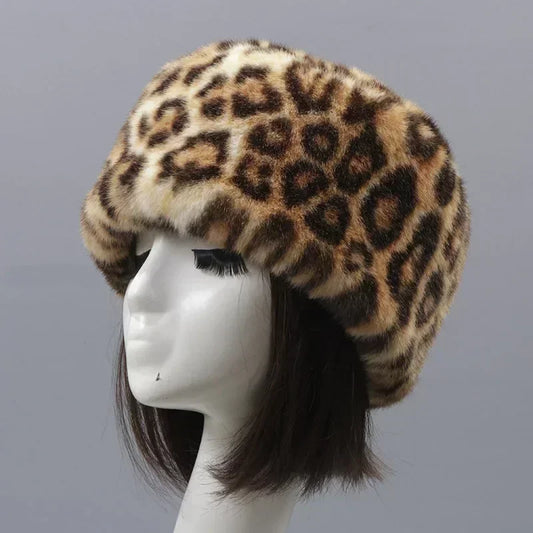 Faux Fur Hats For Women Winter Autumn Fluffy Russian Hat