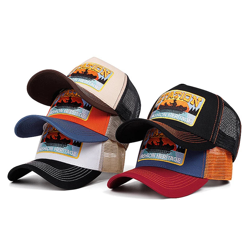 Fashionable Creative Baseball Hat Station Small Boat Embroidery Baseball Cap