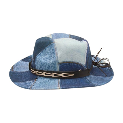 Jean Print Cowgirl Hat For Women Men