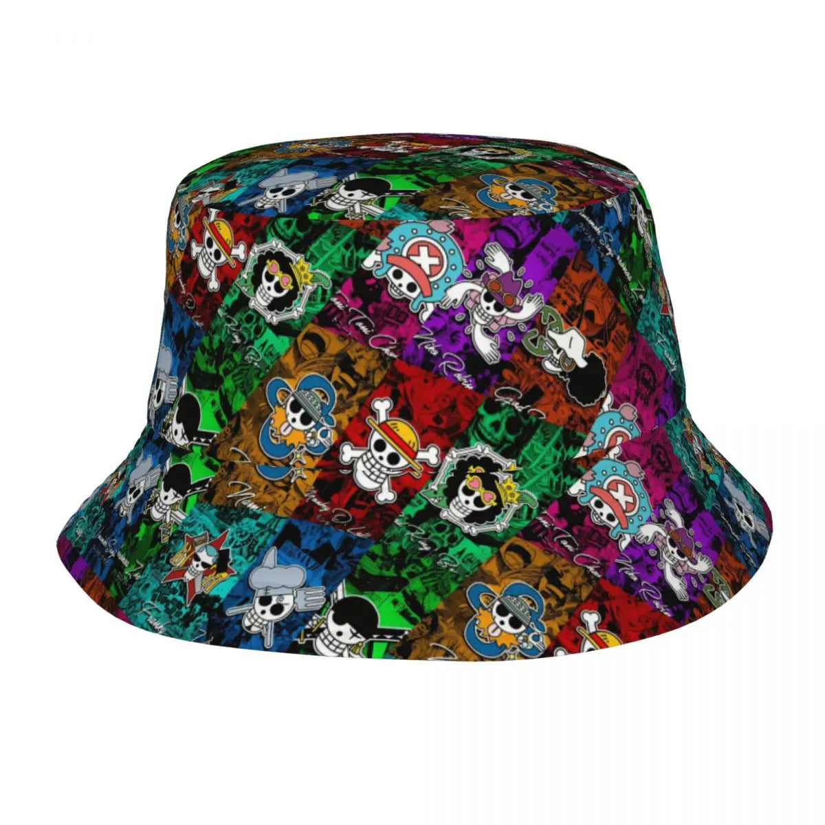 Japan Anime Zoro Luffy Skull Bucket Hats for Women Men Summer