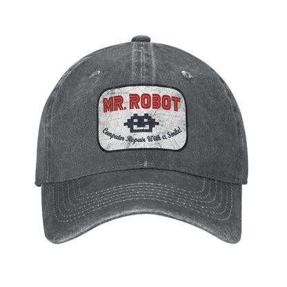 Mr. Robot Computer Repair Smile Baseball Cap