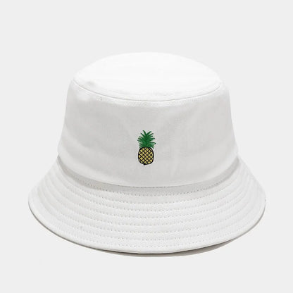 2024 Panama Bucket Hat Fruit Strawberry Embroidered Fishing Cap
