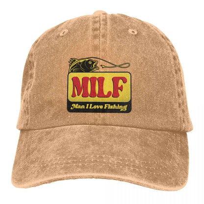 MILF Man I Love Fishing Baseball Cap Men Hats Women
