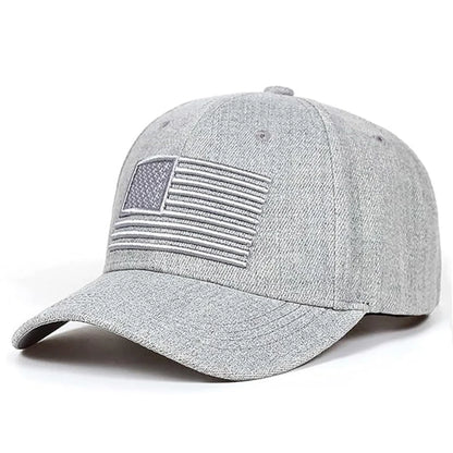 New Baseball Hat Embroidered US Flag Skateboard Hat Outdoor Daily Commuter Decorative Hat Sunshade Hat Unisex Hip Hop Hat