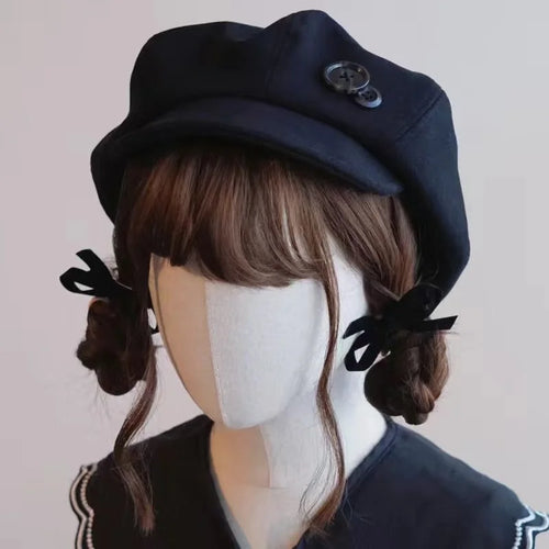 Korean Japanese Handmade Cloud Beret & Cap