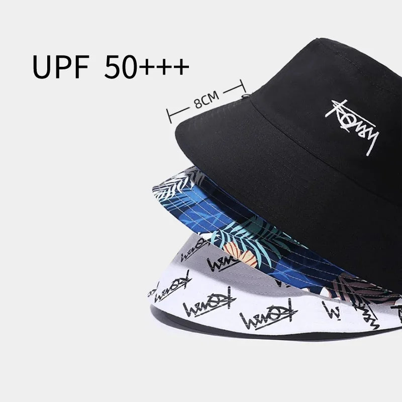Big Head Letter Bucket Hat for Men Women XL Large Hip Hop Cap Fisherman
