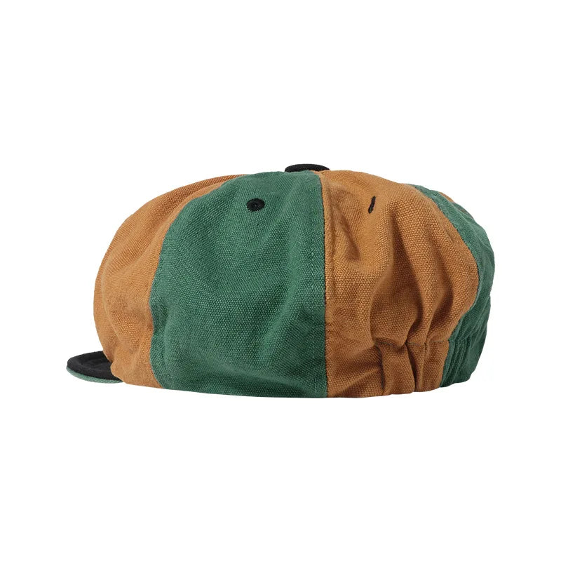 Men Women Octagonal Beret Caps 8 Panels Newsboy Hats