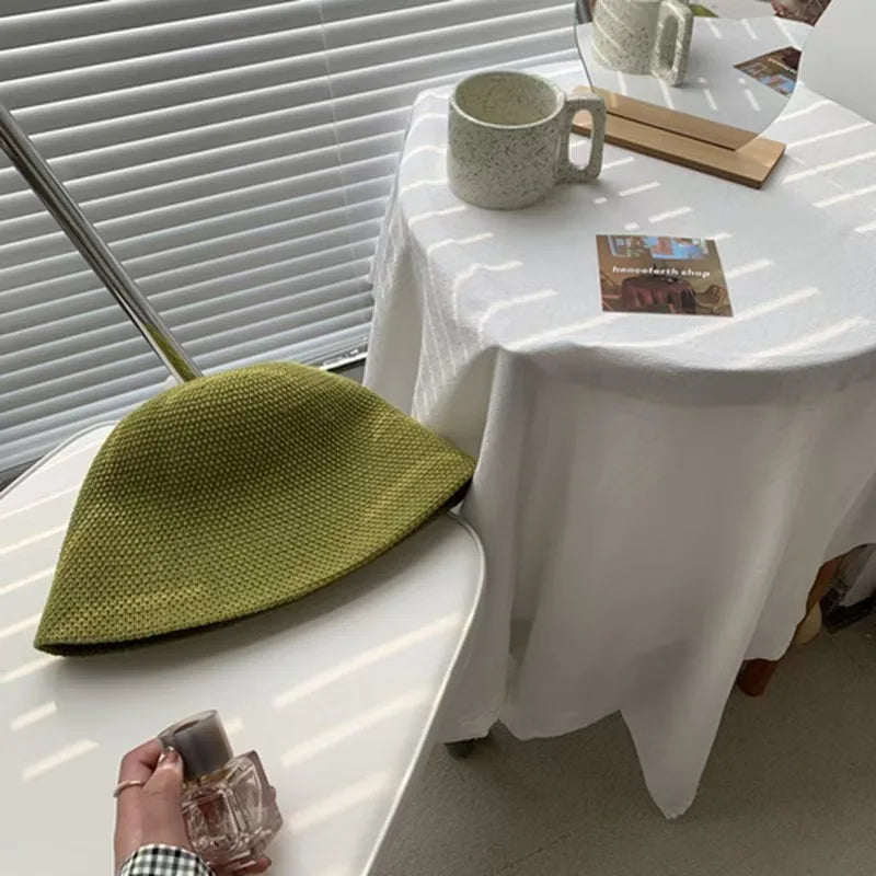 New Fashion Summer Linen Hats Women Foldable Outdoor
