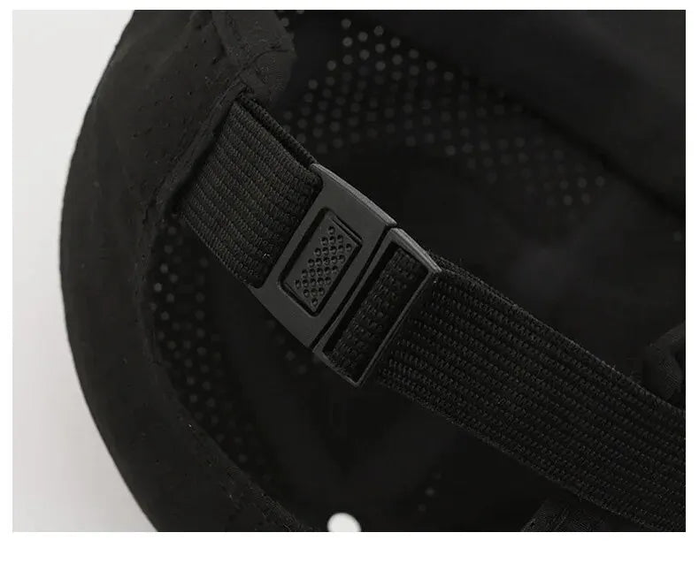 Edging Quick Drying Hat Casual Versatile Trendy Baseball Cap Fashion Outdoor Sports Breathable Black Cap