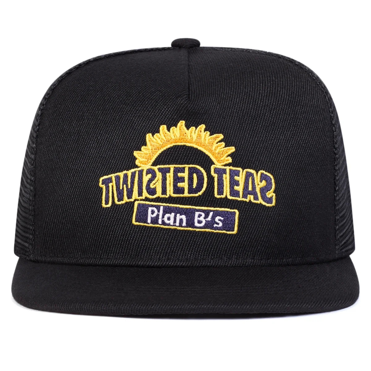 Unisex Twisted Teas Embroidery Hip-hop Net Hats Spring Summer