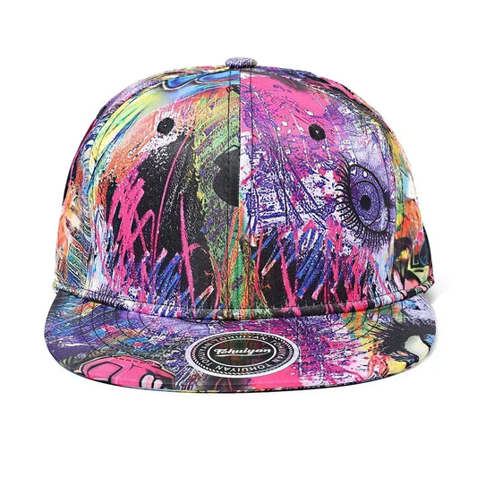 Graffiti Printing Baseball Cap Men Bones Snapback Hat