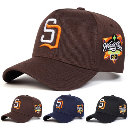 Unisex SD Letter Embroidery Baseball Caps Spring Autumn Sports Cap
