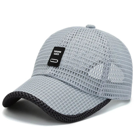 Men's Mesh Baseball Cap Breathable Summer Caps Dad Hat Outdoor Fishing Hats