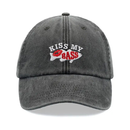 1pc "Kiss My Bass" Leisure Baseball Cap for Men