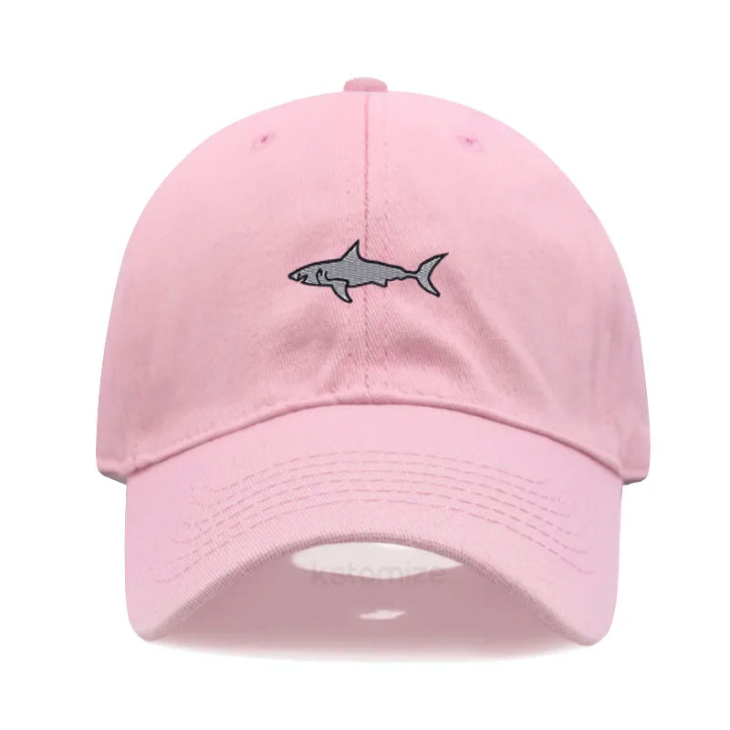 Shark Embroidery Baseball Cap For Men Women