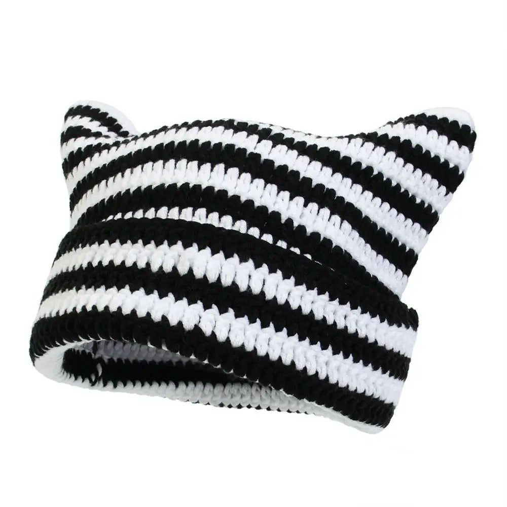 Casual Cute Cat Ears Japanese Beanie Hat