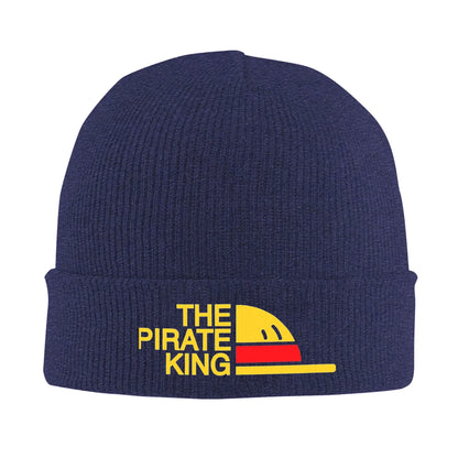 The Pirate King One Piece Hat Autumn Winter Skullies Beanies Warm Monkey D Luffy Caps A