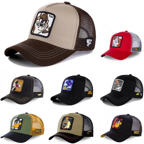 Unisex Anime Cartoon Cap High Quality Patch Draw Baseball Cap Men