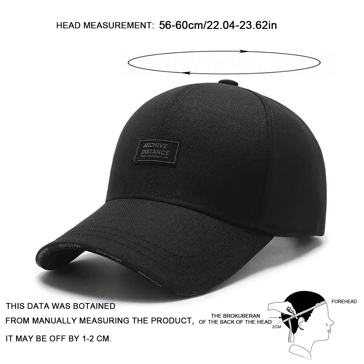 Unisex Archive DIistance Embroidery Baseball Caps Spring Autumn