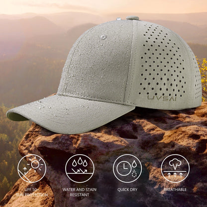 UPF 50+ Performance Water Resistant Baseball Cap Lightweight Breathable Hat