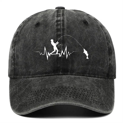 Fashion Fishing Pattern Design Embroidery Baseball Cap