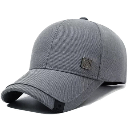 Hot Sale Men Baseball Cap With Metal Mark Adjustable Casual Hat