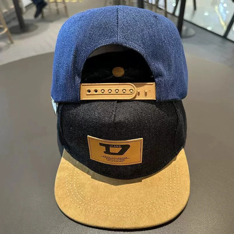 Hip Hop Baseball Cap Flat Brim Hat Casual Street Dance Outdoor Couple Visor Hat