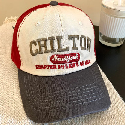 Letter Embroidery Baseball Cap Women Man