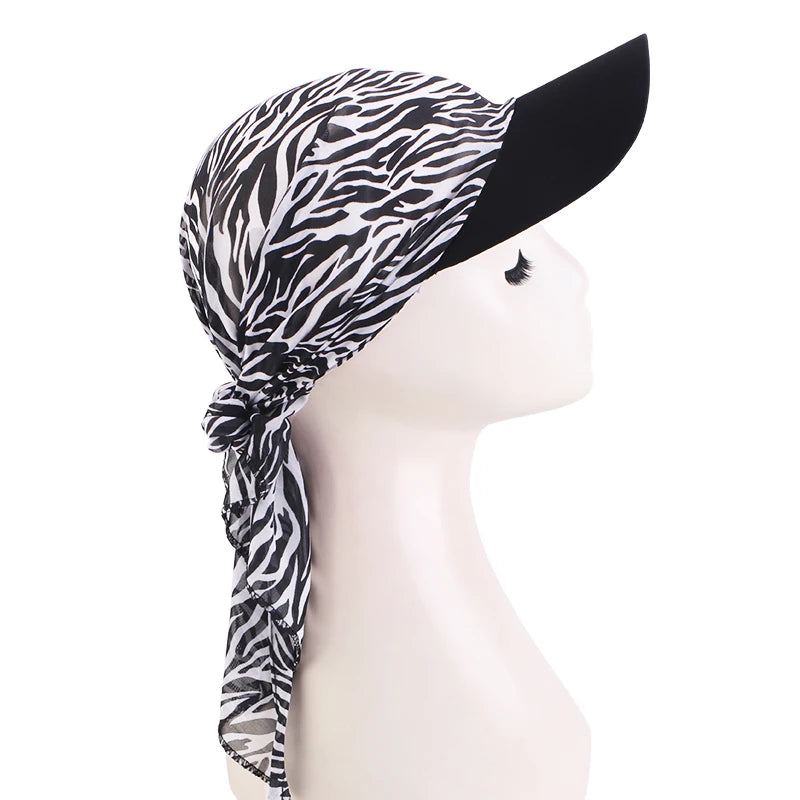 Women Print Hijab Caps Baseball Caps