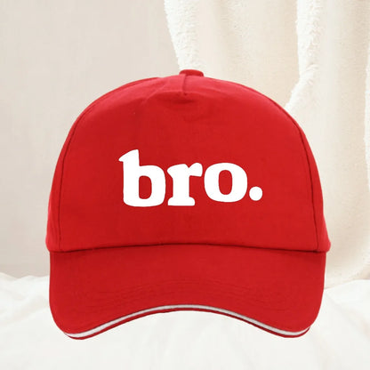 "Bro"Letter Print Baseball Cap Spring Autumn Outdoor