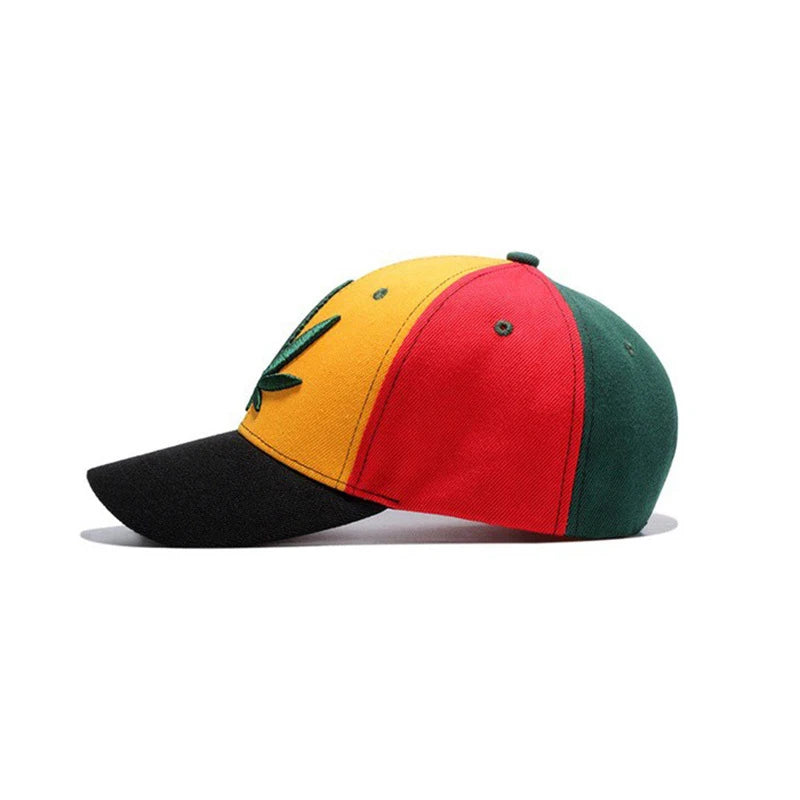 Fastball Cap Hip hop Maple Leaf Embroidery Baseball Hat