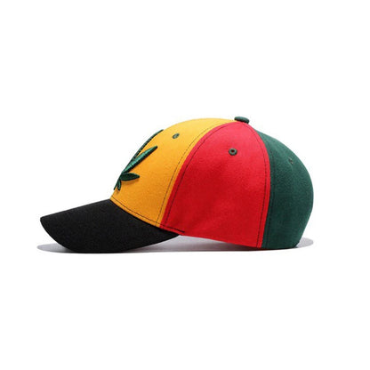 Fastball Cap Hip hop Maple Leaf Embroidery Baseball Hat