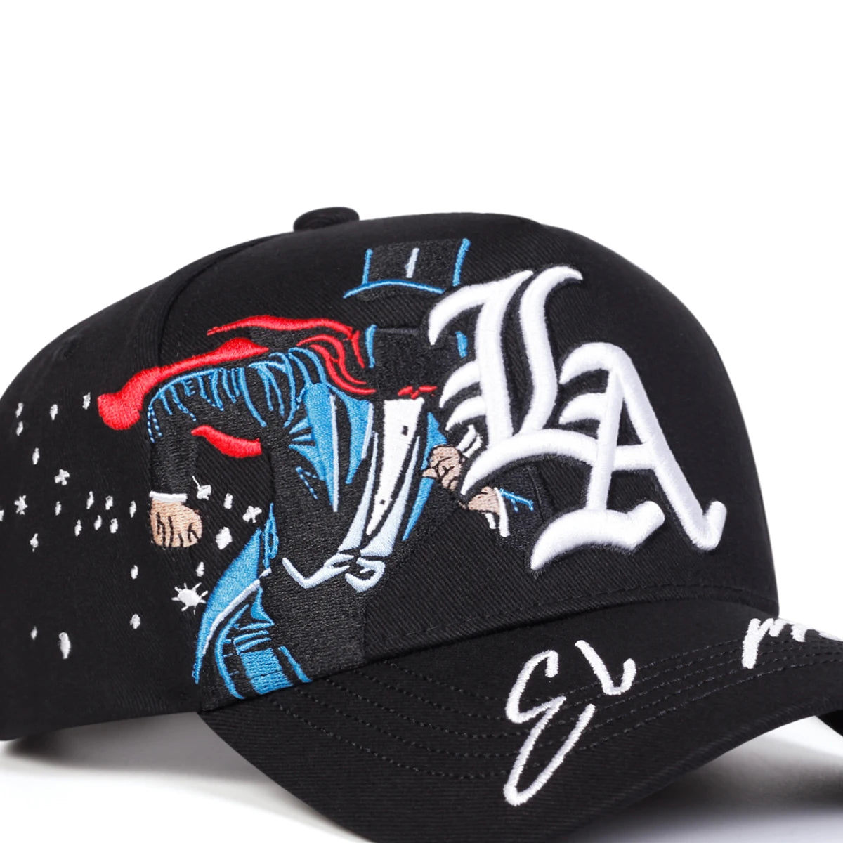 Unisex Gothic LA Magician Embroidery Baseball Caps Spring Autumn Sports Cap