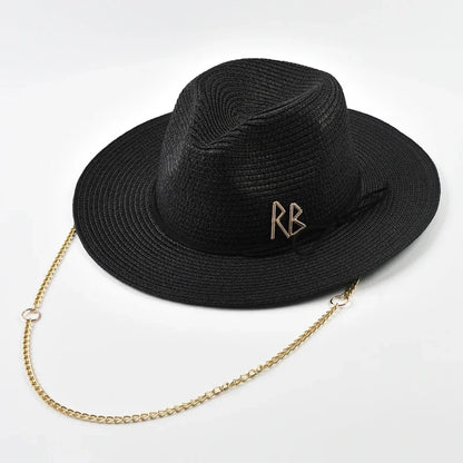 Women Men Summer Panama Jazz Hat Outdoor Holidays Beach Sun Hat