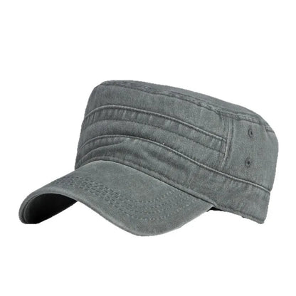 Washed Military Cap Men Women