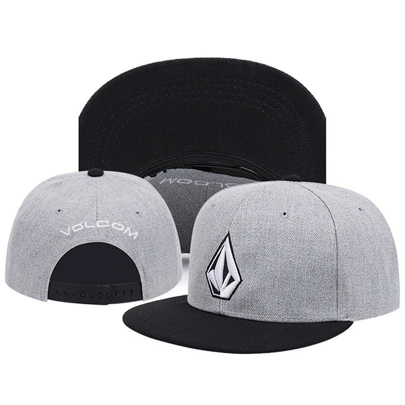 Simple New Flat brimmed Hat With Diamond Embroidery Street Pop Hat Daily Hat Baseball Hat Unisex