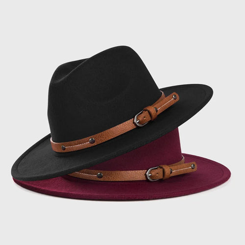 Wool Fedora Hat For Women Men In Winter And Autumn, Outdoor Fashion