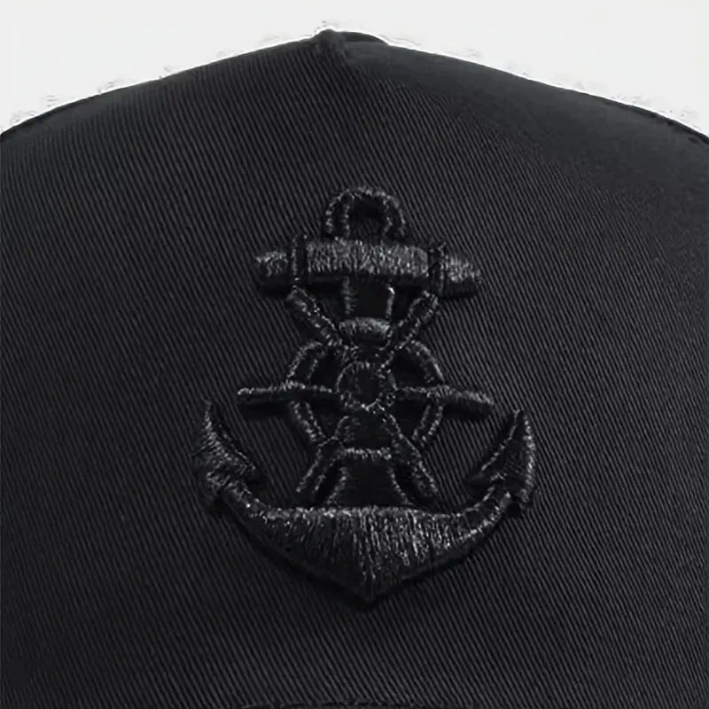 Unisex Ship Anchor Embroidery Baseball Caps Outdoor Adjustable Casual Hats Dad Hat Sunscreen Hat