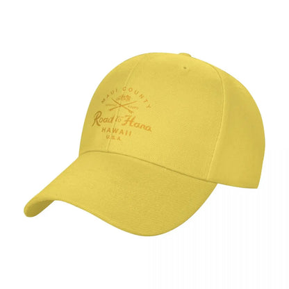 The Road to Hana Maui Hawaii Vintage Hawaiian Baseball Cap