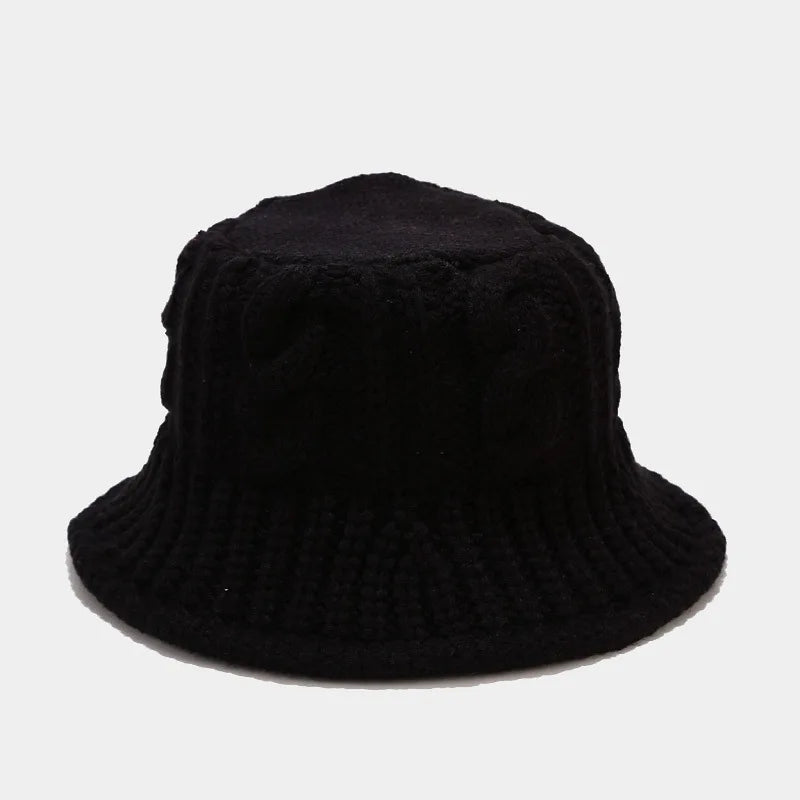 Windproof Winter Fisherman Beanie, Handwoven Wool Hat