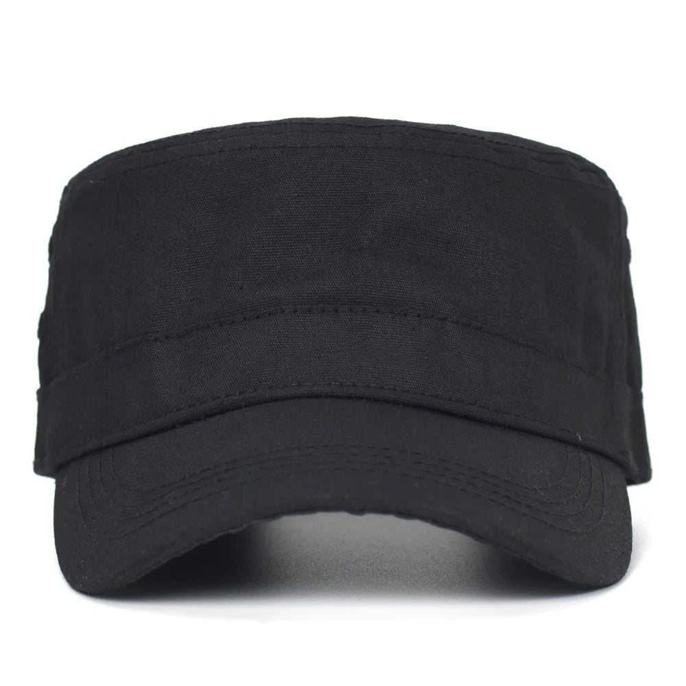 Waxed Canvas Cotton Military Caps Men Waterproof Cadet Army Cap Unique Design