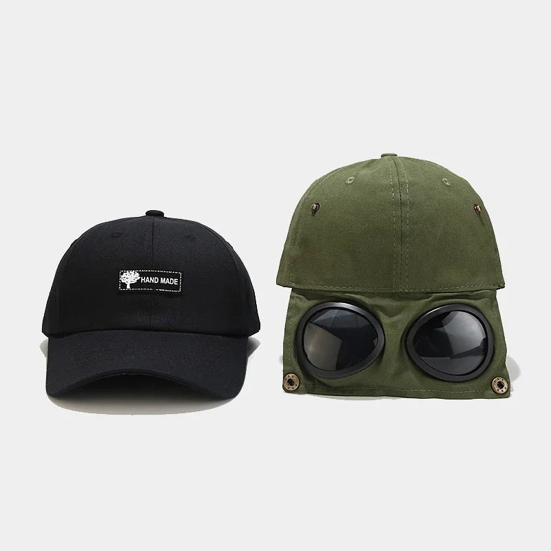 Aviator Hat With Sunglasses For Men Women Fashion Summer Baseball Cap