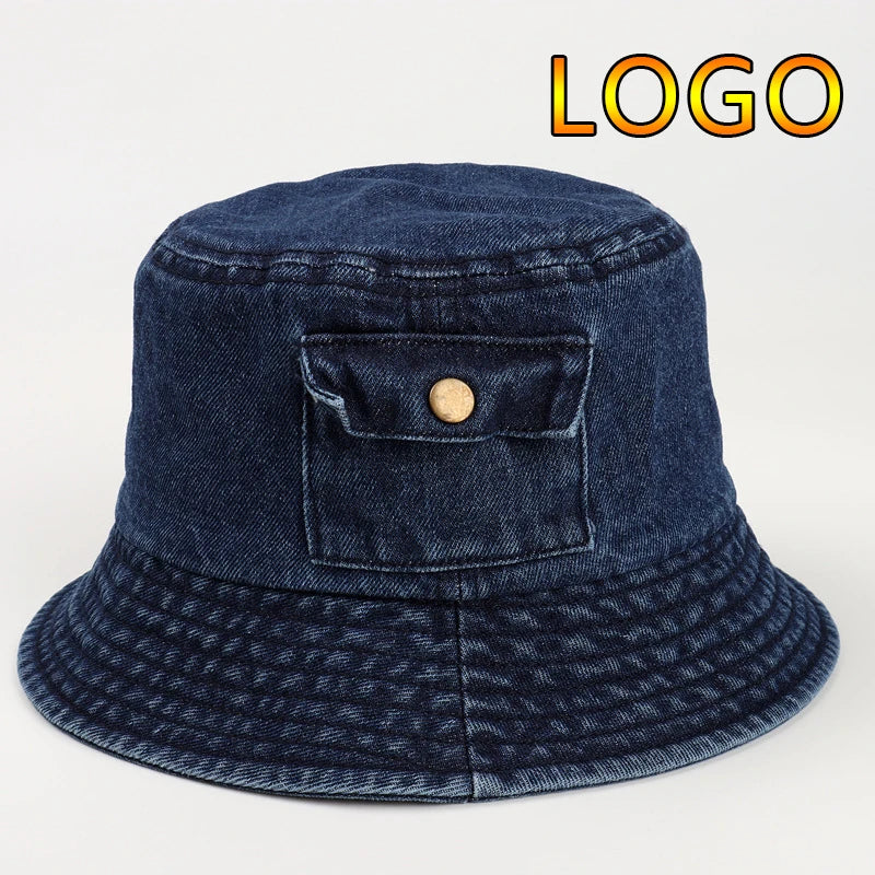 New Custom Logo Foldable Fisherman Hat