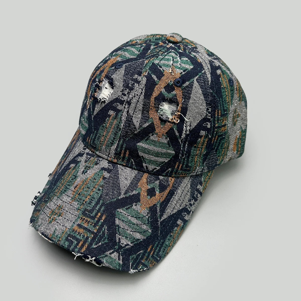 Camouflage Flowers Star Letter Embroidery Baseball Hats