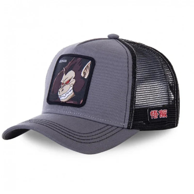 Dragon Ball Son Goku Cap Summer Travel Peaked Cap Men's Embroidery Hip-Hop Cap