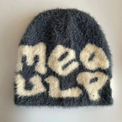 New Ins Popular Unisex Autumn Funny Hat Mink Fur Winter Women's Cap