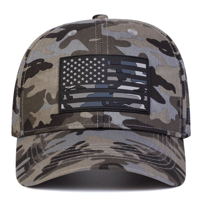 Unisex American Flag Embroidery Baseball Net Caps Outdoor Adjustable Casual Hats Sunscreen Hat Sports Cap
