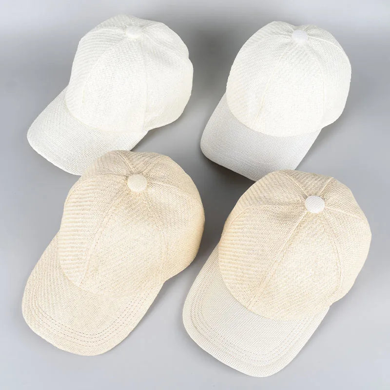 Straw Baseball Cap New 2025 Spring Summer Outdoor